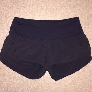 Black Lululemon Speed Shorts